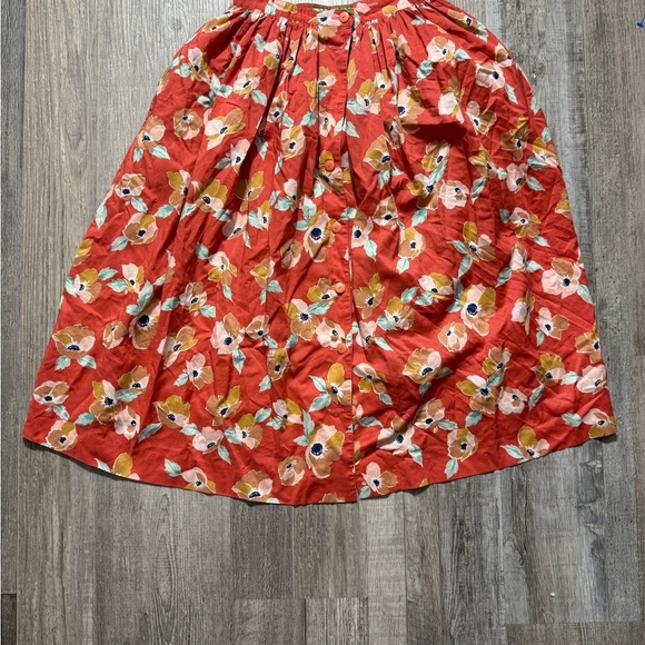 Cacharel Vintage 1970s Pleated A-Line Midi Skirt for Casual Wear